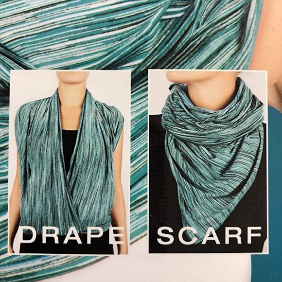 Champion Womens Apparel Nylon Women's Multiway Scarf Teal - Picture 2 of 6